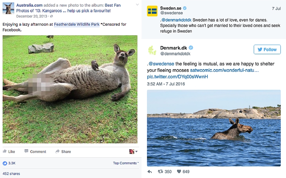 Humour in destination marketing: Denmark and Sweden had a Twitter scrap and people went wild. But what was the point?