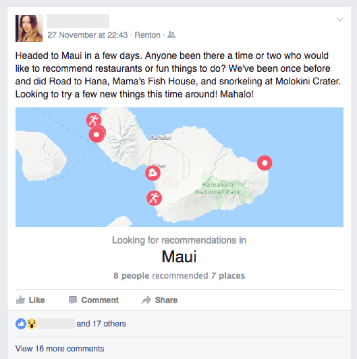 travel map on facebook