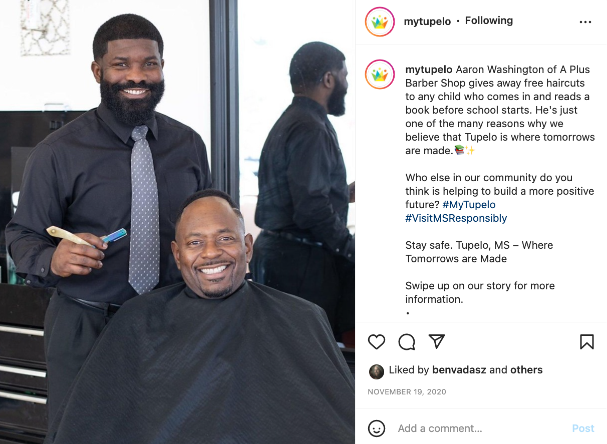 Aaron Washington of A Plus Barber Shop makes a positive difference by giving free haircuts to any child who comes in to read a book before school starts.