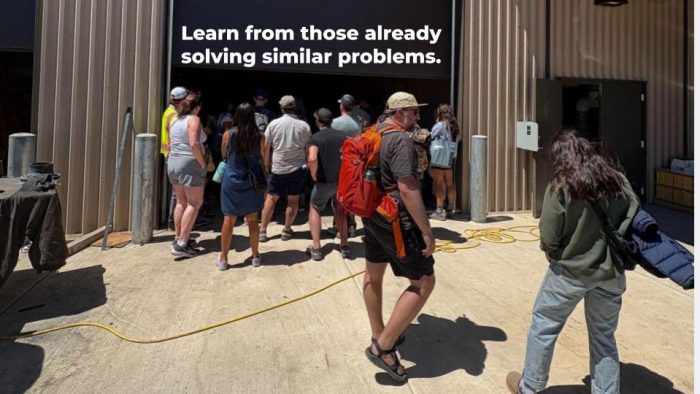 Learn from those already solving similar problems.